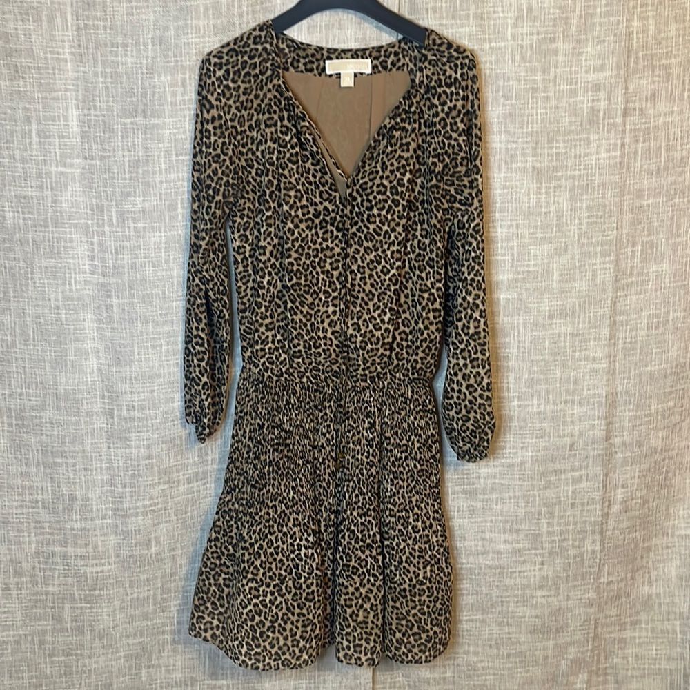 MICHAEL KORS leopard flowy dress